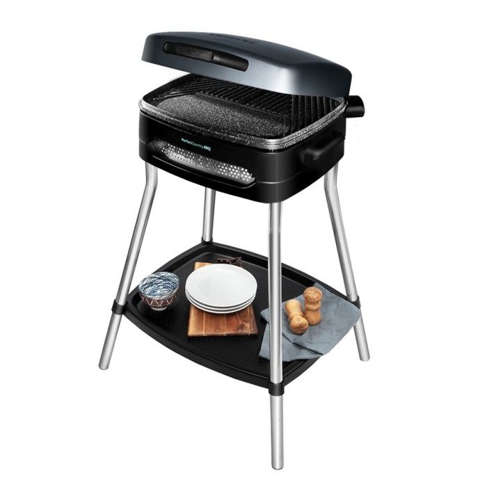 Barbecue électrique - CECOTEC - PerfectCountry BBQ - 5 brûleurs - Revêtement Rockstone - 43 x 38 cm