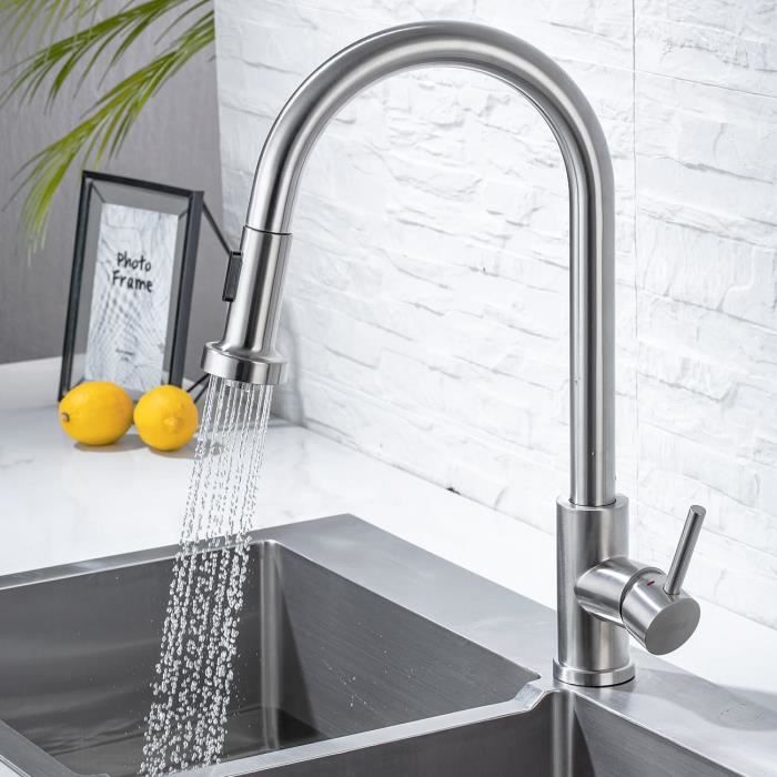 Robinet de Cuisine Touchless avec douchette extractible, Robinets d