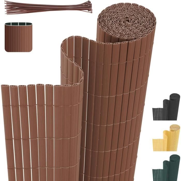 Canisse En PVC Vert Brise-Vue Balcon 80x300 Cm - Renforcée Anti-moisissure Et UV