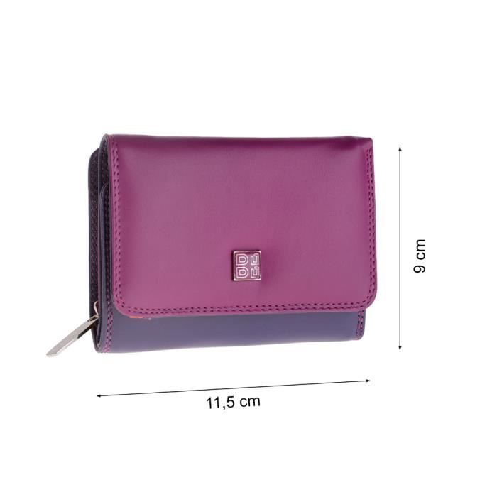 Dudu Portefeuille en cuir Colorful Collecti Violet