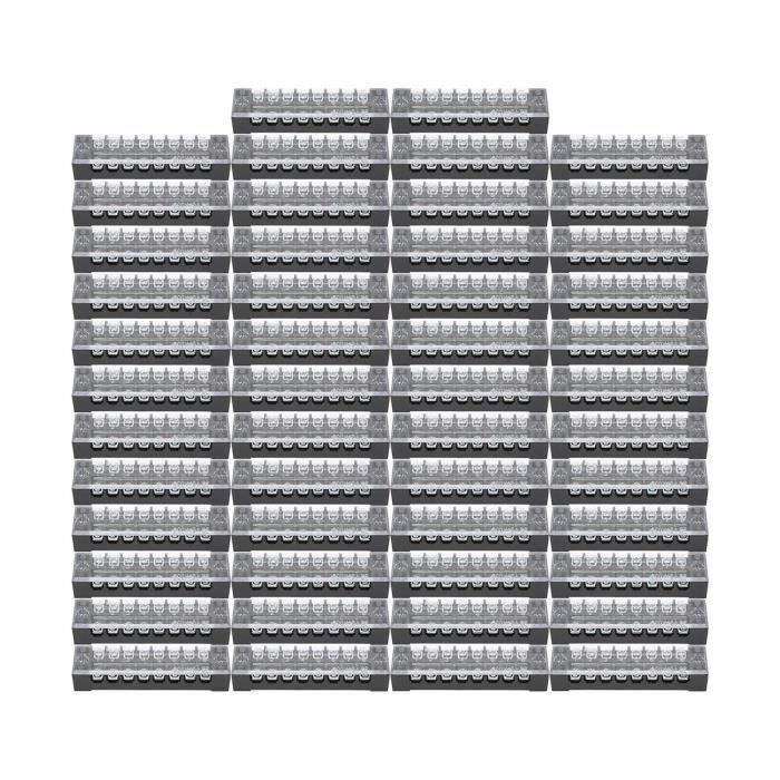 Borniers électriques à 3 Broches, Lot De 5 - Connecteur De Câblage Pour Lustre, Lampes, Appareils - Transparent, Ignifuge, Pour Fils 0,5-2,5 Mm²
