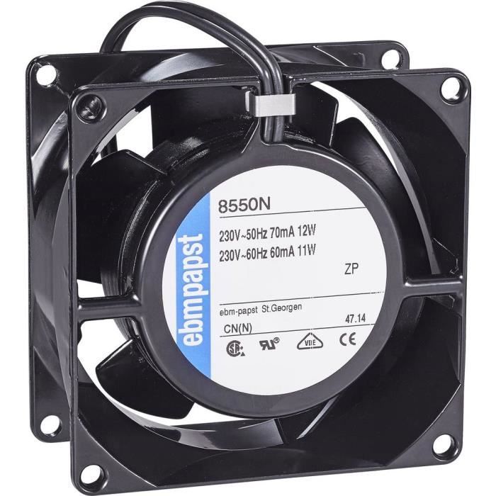 EBM Papst 8550 N Ventilateur axial 230 V-AC 50 m³-h (L x l x H) 80 x 80 x 38 mm - Ebm Papst