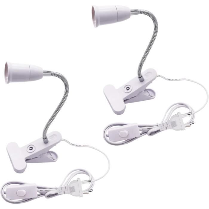 Lampe De Bureau LED AiQInu - Pince Flexible 18 LEDs, 3 Températures De Couleur, Batterie 1800mAh