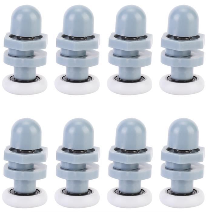 Lot De 8 Roulements à Billes Pour Porte De Douche Coulissante (double Roue