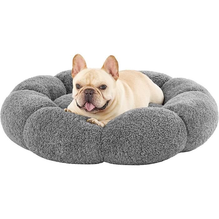 Meilleurs prix pour Panier Coussin Chien 58x58x17cm Lit Gris Foncé avec Fond Antidérapant Pour Petits Chiens, Chats Coussin Moelleux Confortable Doux