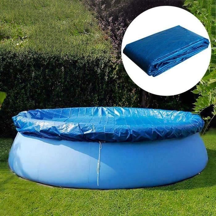 KUANGPAISI Bâche De Piscine Ronde Pour Piscine De 1,8 M, 2,4 M, 3 M, 3,7 M, Toile De Pataugeoire Solaire, Imperméable à La Poussière, Couvercle De Jacuzzi, Cadre Gonflable, Pour Un Enfant