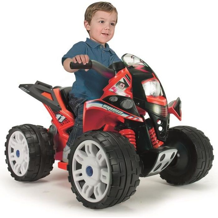 Quad électrique pour enfant INJUSA - The Beast - Rouge - 12V - Grandes roues