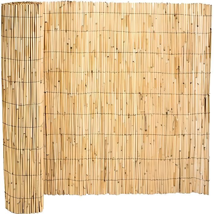 Canisse en bambou - JUANIO - Longueur 500 x Profondeur 120 cm - Protection contre le vent et le soleil