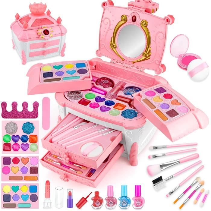 Maquillage Enfant Jouet FillesLavableCadeau de Nol dAnniversaire Fte du Carnaval pour Les Filles