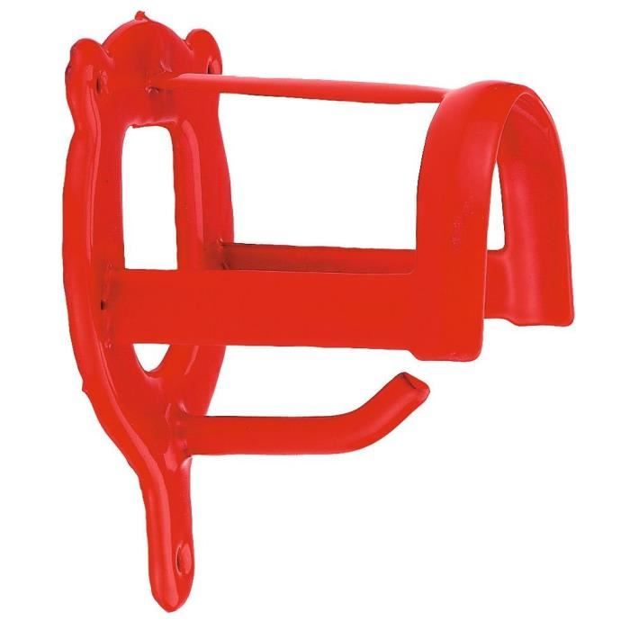 KERBL Porte-Bridon en Meatal pour Cheval Rouge:  Animalerie