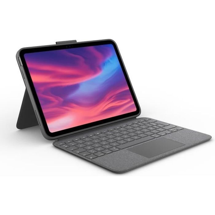 Combo Touch est un étui clavier avec pavé tactile et clavier détachable pour iPad (10e génération) qui vous offre une polyvalence exceptionnelle pour utiliser votre dispositif, naviguer et interagir avec des applications comme Notes, Pages, Numbers, et bien plus encore.