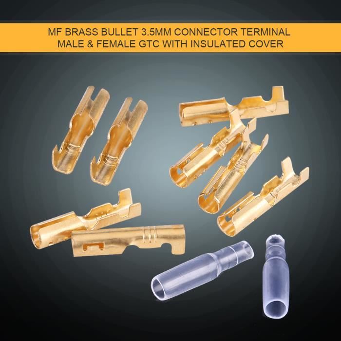 Lot De 6 Paires De Fiches Banane 6.5mm Mâle/Femelle – Connecteurs En Cuivre Doré Pour Lot De 6 Paires De Fiches Banane 6.5mm Mâle/Femelle – Connecteurs En Cuivre Doré Pour