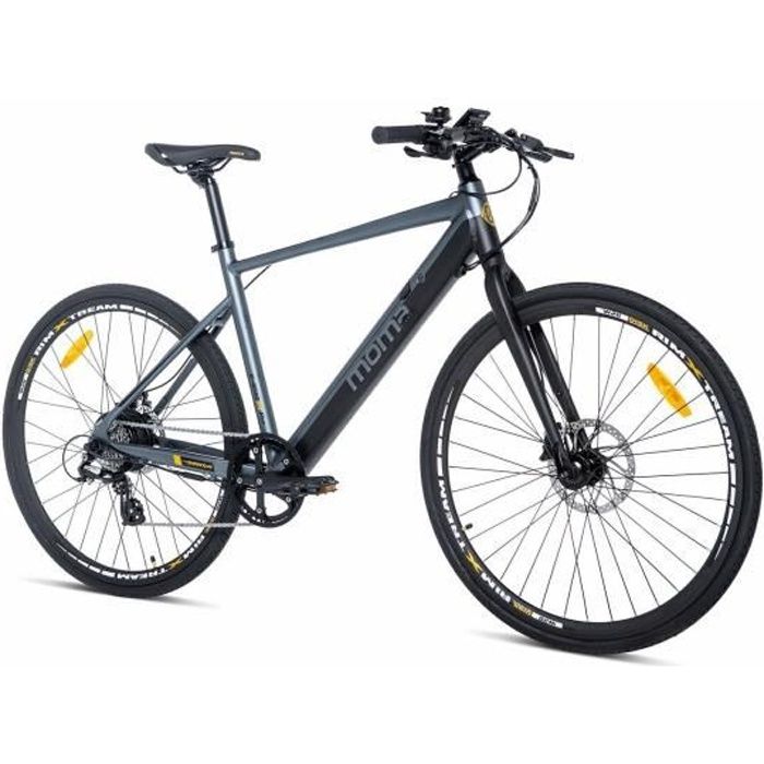 MOMA BIKES E ROAD PRO 28 8 Vitesses Freins a disques Hydrauliques Batterie Ion Lithium integree de 36V 10Ah Cdiscount Sport