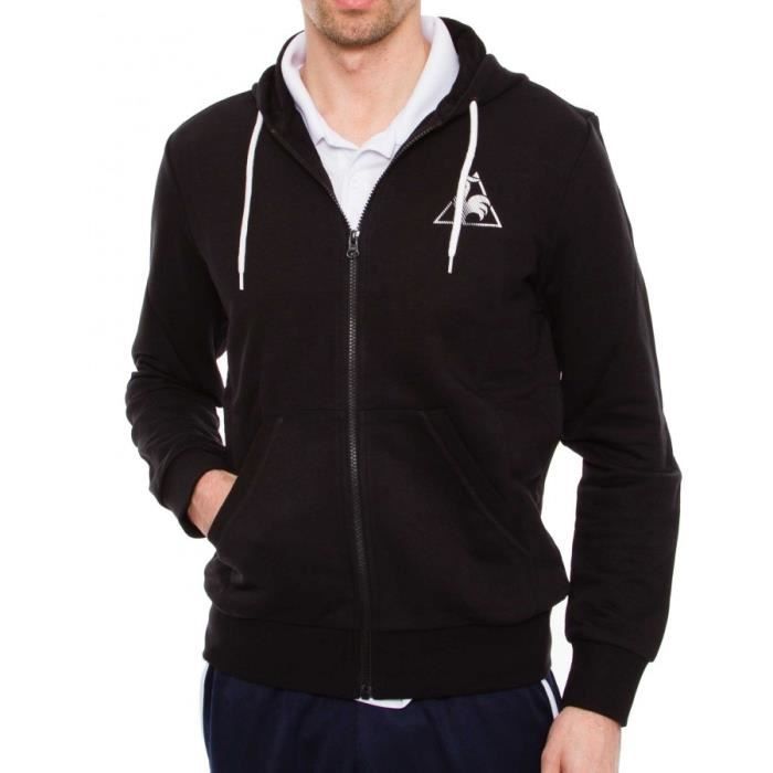 Le Coq Sportif Veste Zippée Mixte – Sweat Double Face Confortable Et Stylé Tricolore
