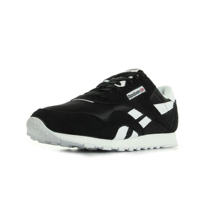 reebok cl nylon black