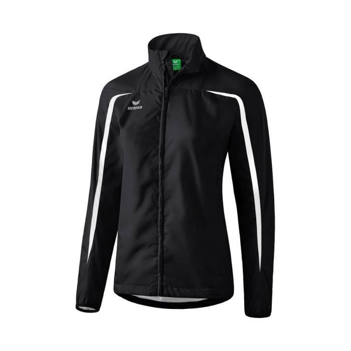 Veste de Running NOIR-BLANC Femme Imperméable Respirant