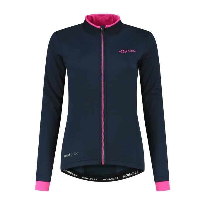 Veste de v lo d hiver pour femme Rogelli Essential Bleu Rose