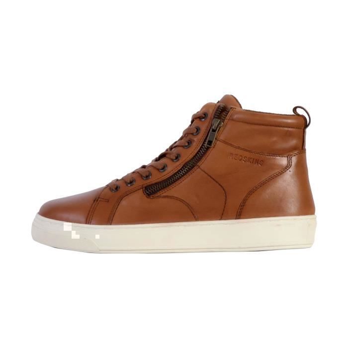 Redskins Basket Montante Cuir Redskins Bille - Cognac