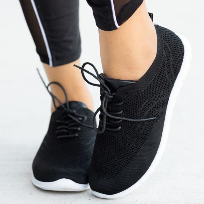 Femmes baskets plateforme décontracté talon compensé athletic sport lacets courir chaussures uk Femmes baskets plateforme décontracté talon compensé athletic sport lacets courir chaussures uk