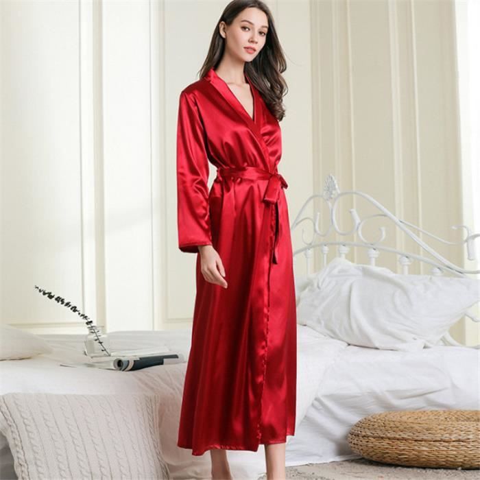 PYJAMA Femme Peignoir de bain Chemise de nuit Dentelle Pyjama