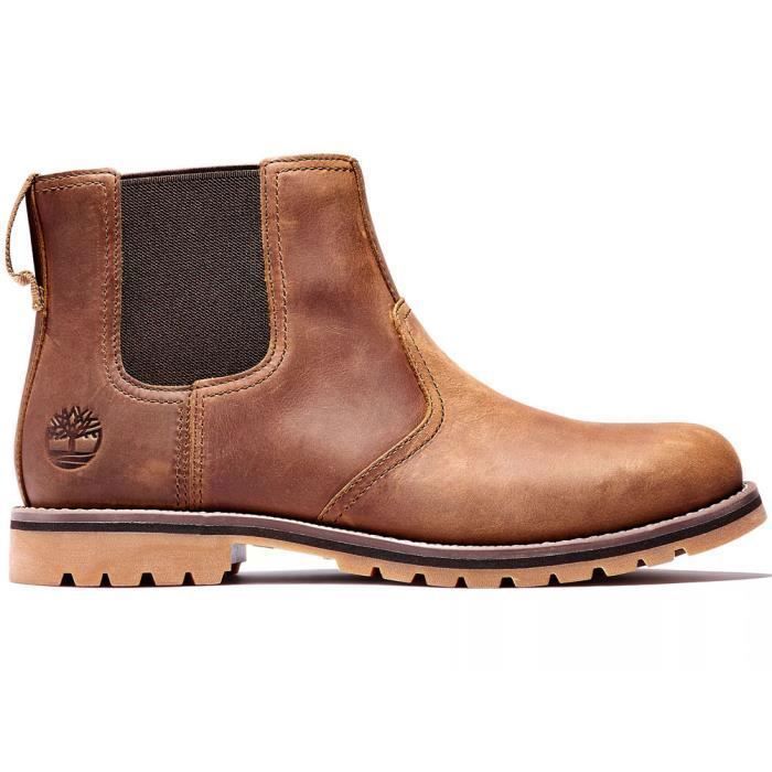 Timberland cuir marron homme top