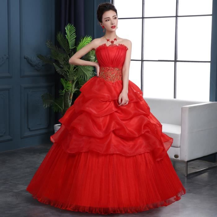 robe bouffante rouge