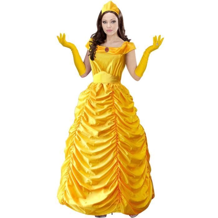 D guisement Belle Jaune pour femme WIDMANN Licence Dragons