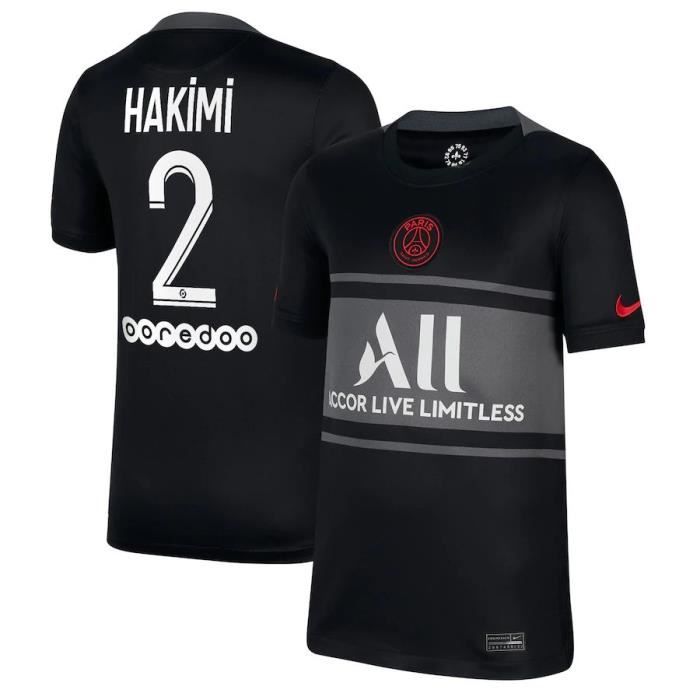 Nouveau Maillot de Foot PSGS Third Stadium 2021 2022 Hakimi 2 Pas Cher pour  Homme - Cdiscount Sport