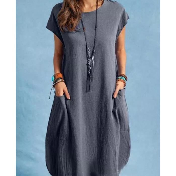 Haut D'été Femme Gris Next - Taille 10 - Sans Manches Style Décontracté - Occasion Très Bon état