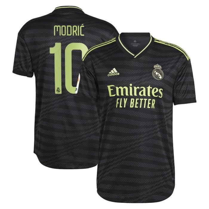 Maillot Authentique REAL MADRIDx Third 10 MODRIC 2022 2023 Nouveau Maillot de Foot Pas Cher