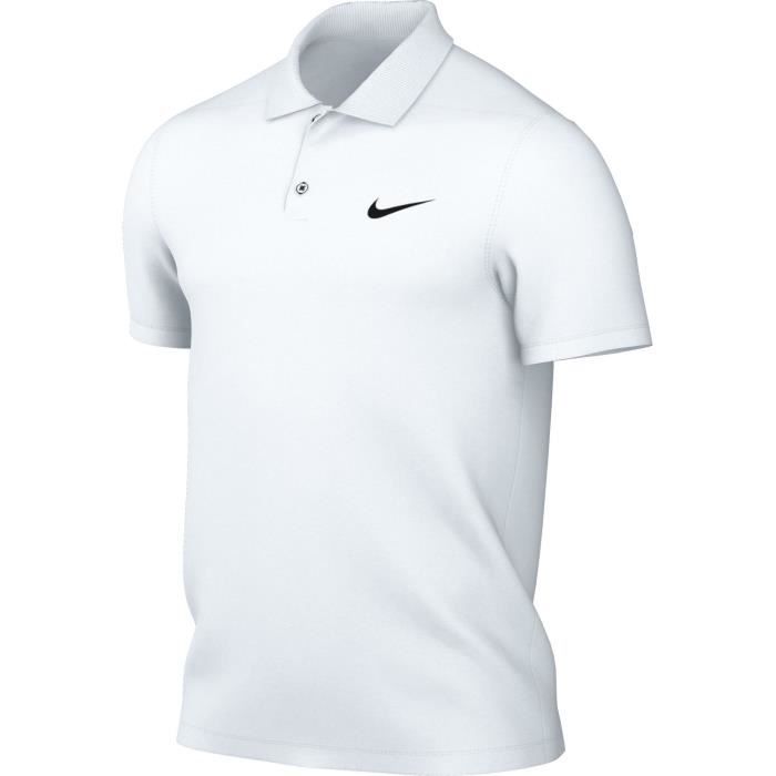 Polo Nike Dri-Fit Victory - Homme - Golf - Blanc/Noir - Manches courtes - Respirant