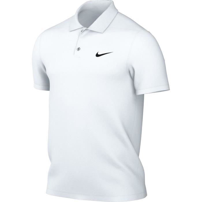 Polo nike blanc store