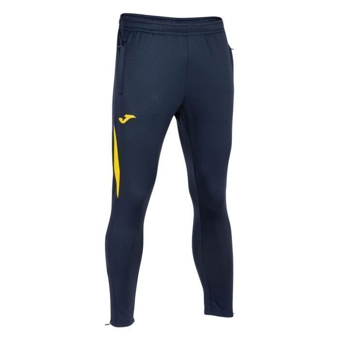 Joma Championship VII pantalon jogging enfant 7/8 ans bleu marine et jaune - football respirant Joma Championship VII pantalon jogging enfant 7/8 ans bleu marine et jaune - football respirant