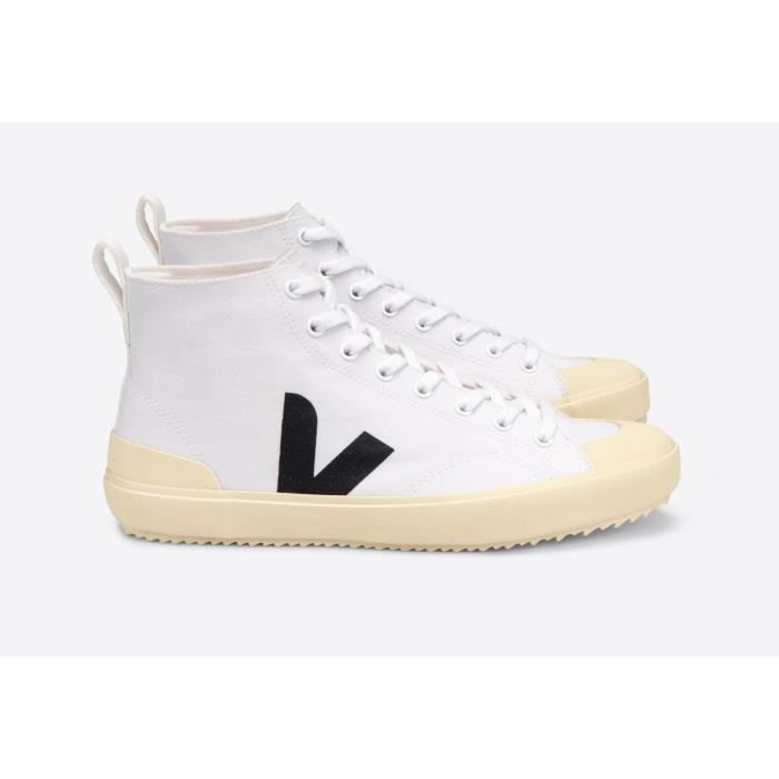 Veja Baskets - VEJA - NOVA HT CANVAS - Blanc Noir - Semelle Butter - Taille 37