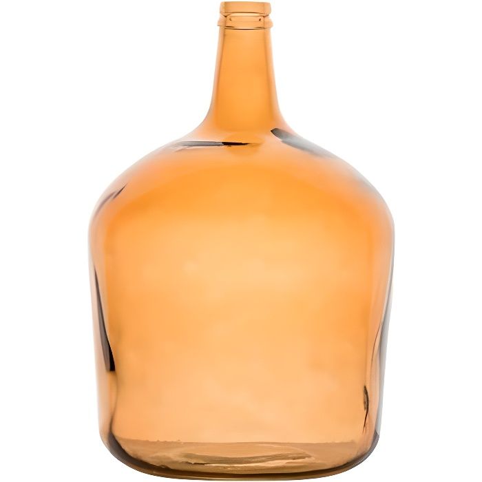 Vase en verre Dame Jeanne 4 litres ambre Ambre Cdiscount Maison