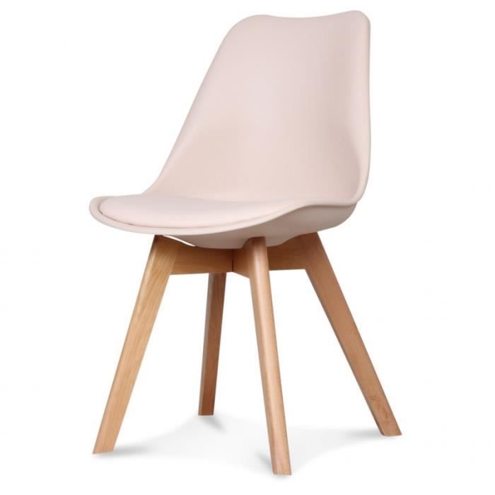 chaise style scandinave "scandy" opjet - couleur: blush