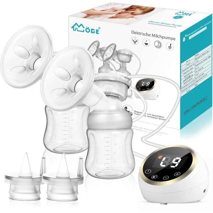 Tirelait électrique double, Rechargeable avec Ecran Tactile LED 3