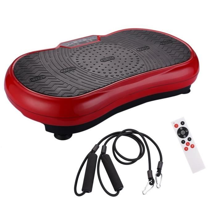 Plateforme Vibrante Skandika 900 Plus – 2 Moteurs, 60 Niveaux, Bluetooth, Télécommande Poignet, 120kg