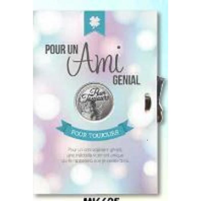 Carte Medaille Porte Bonheur Pour Un Ami Genial P2g Achat Vente Decors De Table Cdiscount