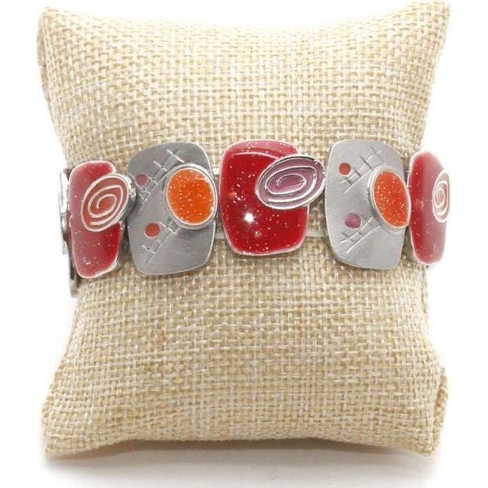 Coussin bijoux montres bracelets toile de jute - Présentoirs pour bijoux Naturel