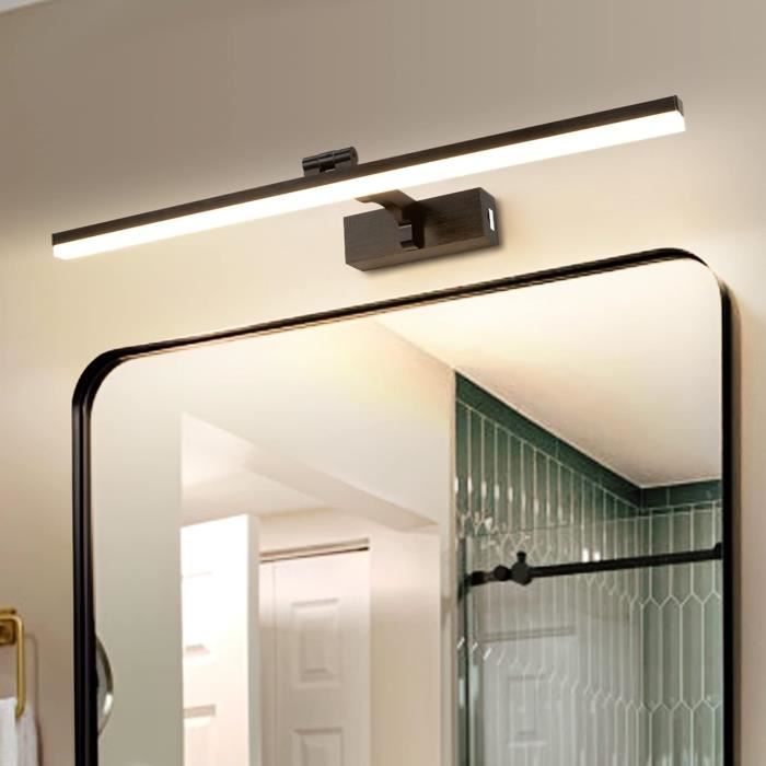 Applique Murale LED MantoLite 60cm - 12W - Température Réglable 3000K/4500K/6000K - Noir Brossé