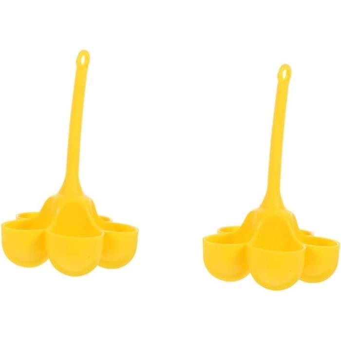 Cuiseur à œufs Vapeur En Silicone - 5 œufs - Poignée Anti-brûlure - Compatible Cocotte Instantanée - Sans BPA