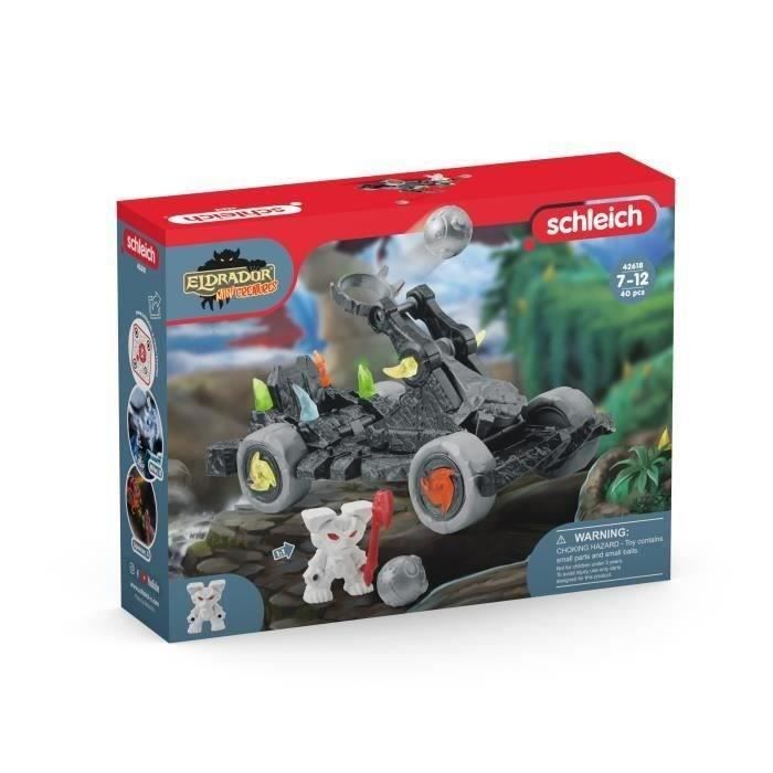 Catapulte avec Mini Creature, Coffret schleich avec 1 figurines mini creature, Figurines d'action fa