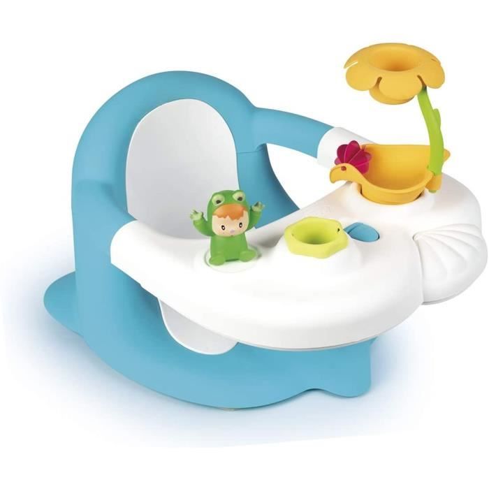 COTOONS Siege De Bain Bleu - 2 en 1 - ventouses incluses - pour bébé dès 6 mois - SMOBY