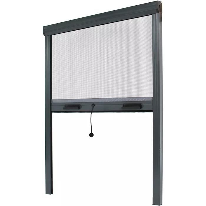 Store moustiquaire fenêtre alu recoupable (largeur x hauteur