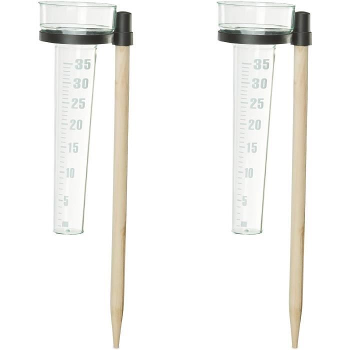 Décor De Jardin Extérieur Pluviomètre Pluviomètre En Plastique Compteur