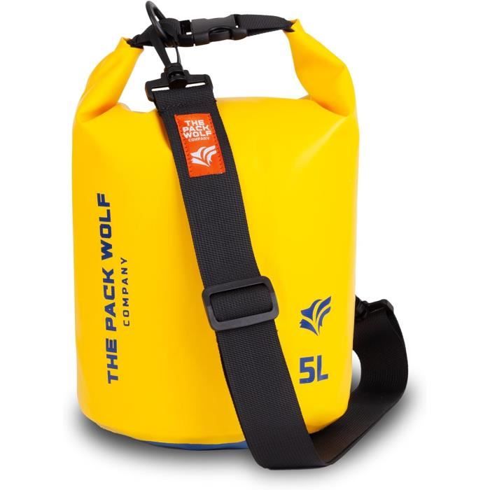 Sac étanche 2 L Avec écran Tactile – IPX6, Pour Téléphone, Bandoulière Amovible – Bleu, Rafting, Kayak
