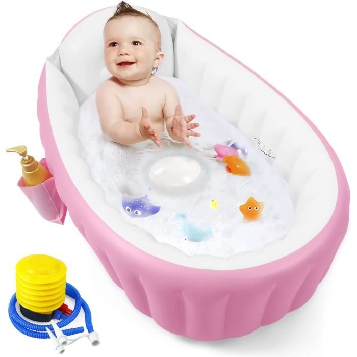 Kit Baignoire De Chevet Gonflable Médicale 8-10L Avec Pompe électrique