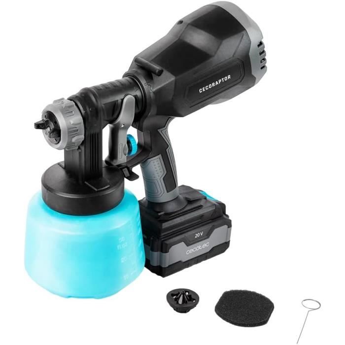 Pistolet à Peinture sans Fil, Pulvérisateur de Peinture sans Fil, Moteur sans Balais, 2x4.0Ah Batterie 21V, Pulvérisateur Peinture - Bricolage