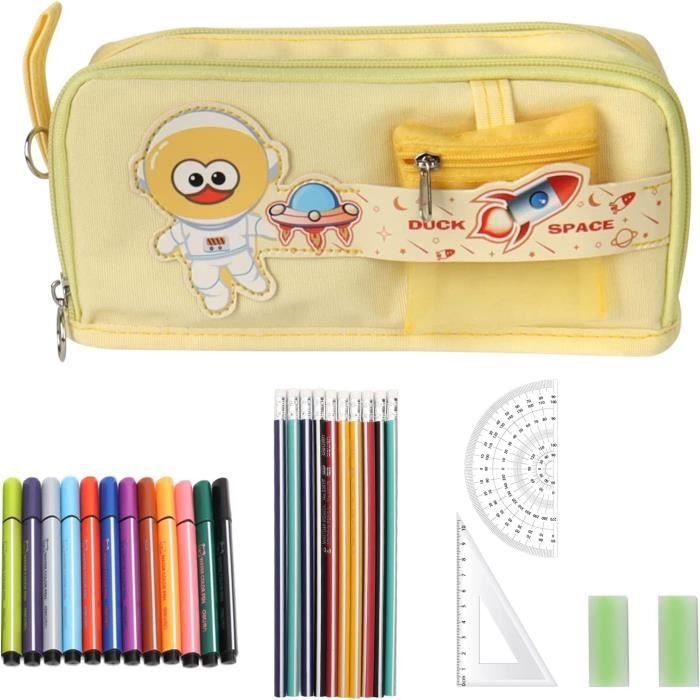 Trousse Scolaire A Crayon Fille Garcon Ado Grande Capacite Crocodile